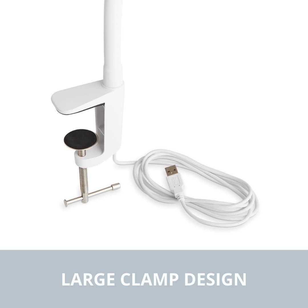 Reliable Corporation Reliable UberLight Flex 3100TL Led Task Light, Clamp, White
