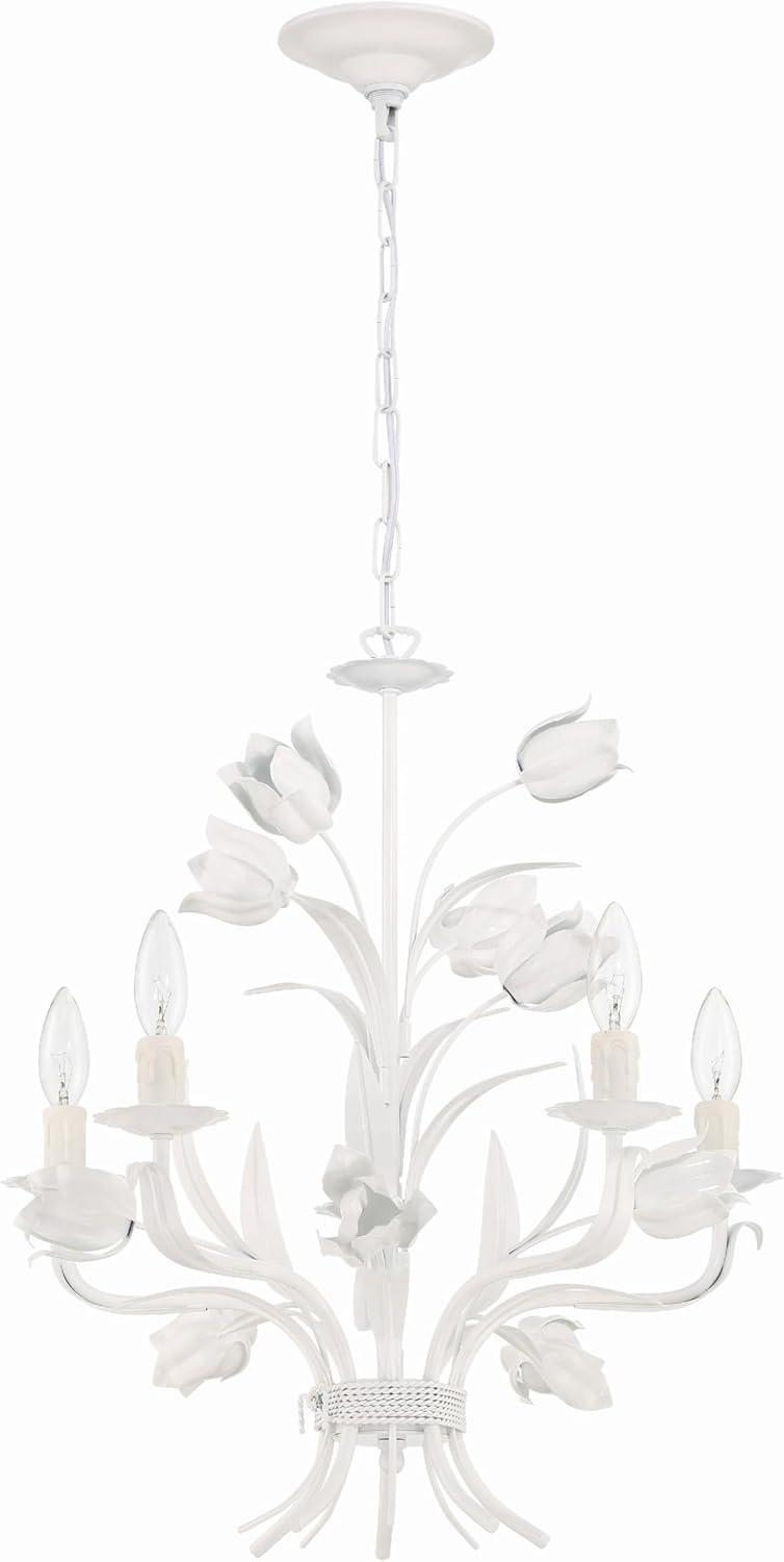 Crystorama Lighting Southport 5 - Light Chandelier in Wet White