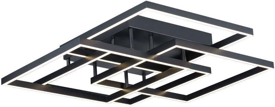 E21518-BK-ET2 Lighting-Traverse-112W 1 LED Flush Mount-31 Inches wide by 6 inches high-Black Finish