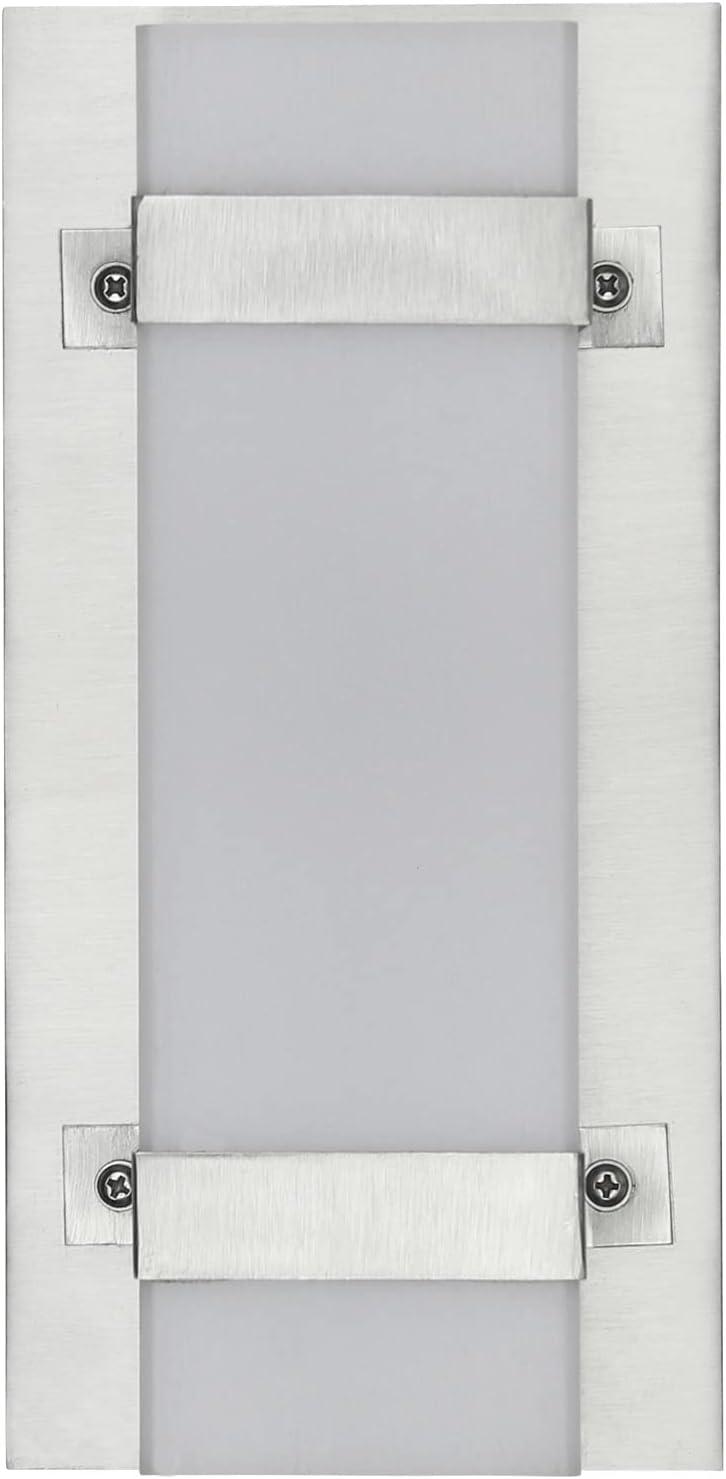 Brushed Nickel LED Wall Sconce with Acrylic Shade