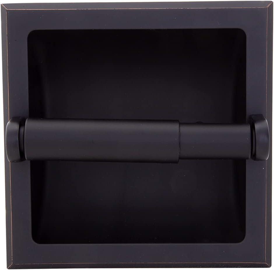 Design House 539256 Millbridge Classic Recessed Toilet Paper Holder Oil Rubbed Bronze