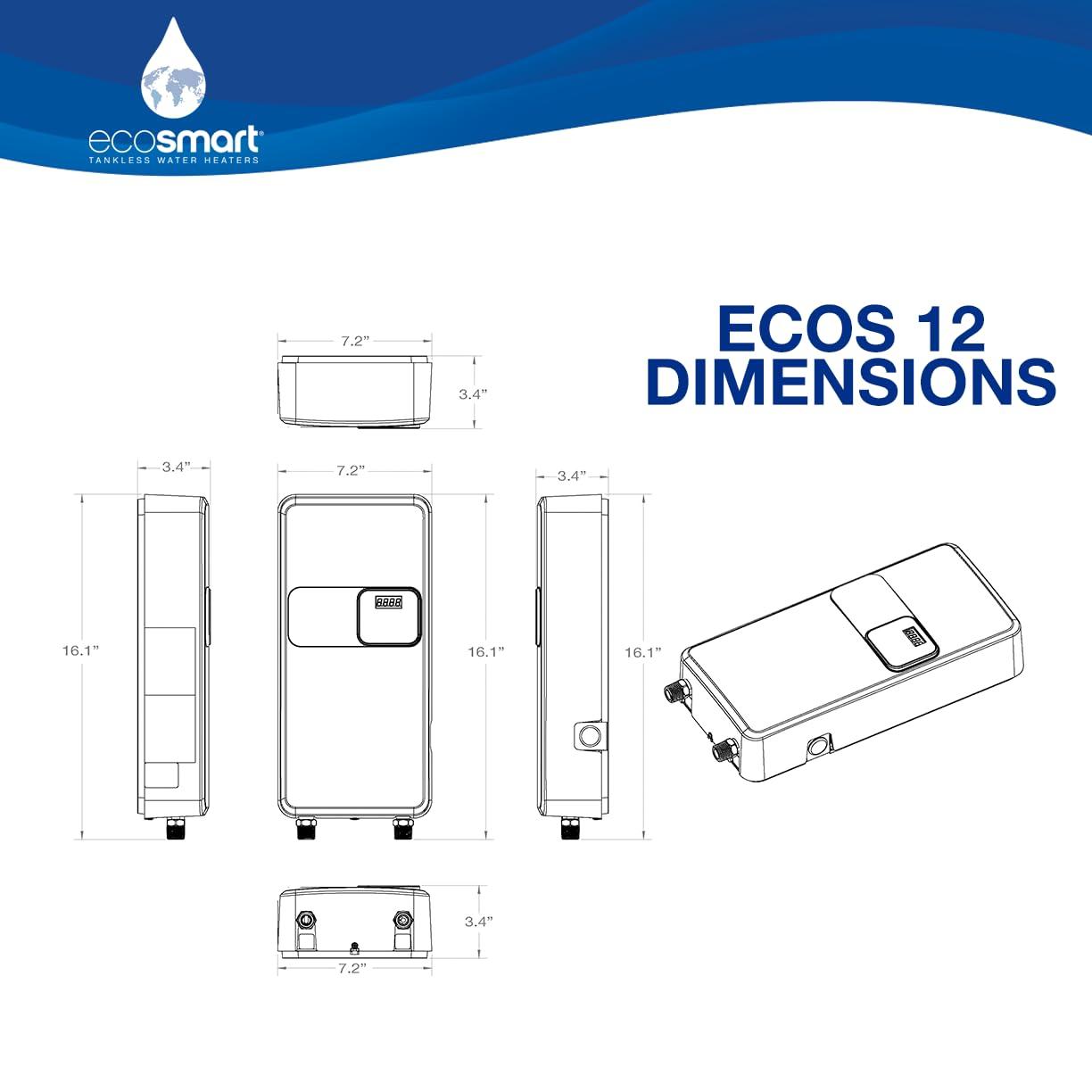 12 kW 2.5 GPM 240-Volt On Demand Electric Tankless Water Heater