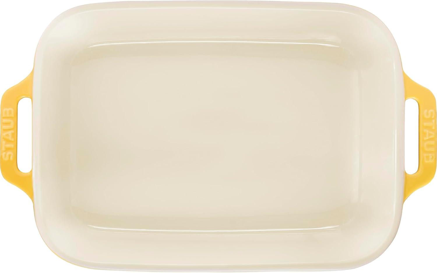 Staub Ceramic 3-pc Rectangular Baking Dish Set - Citron