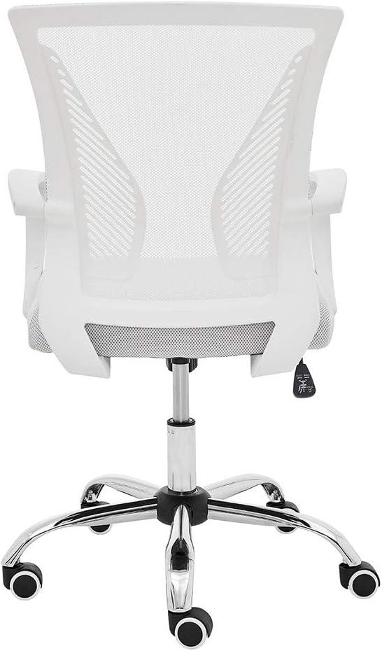 Zuna White Mesh Mid-Back Adjustable Swivel Task Chair