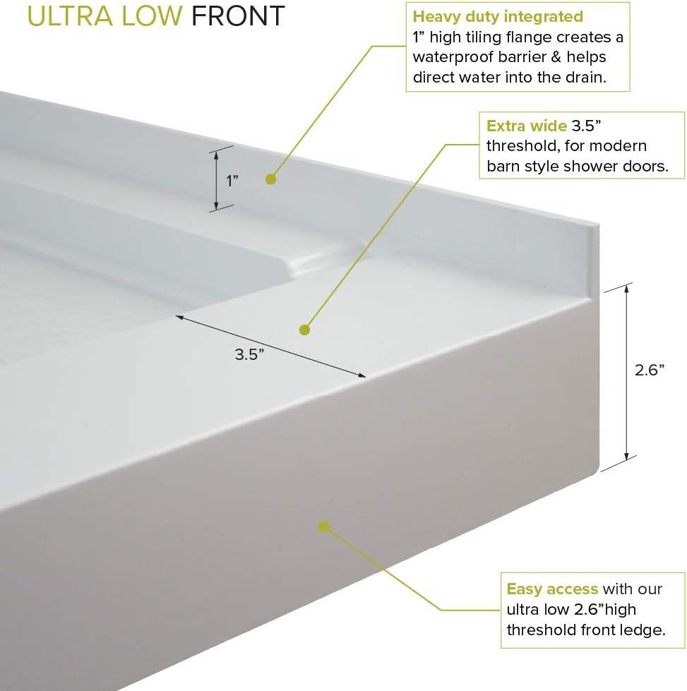 60'' W 32'' D Rectangular Single Shower Base