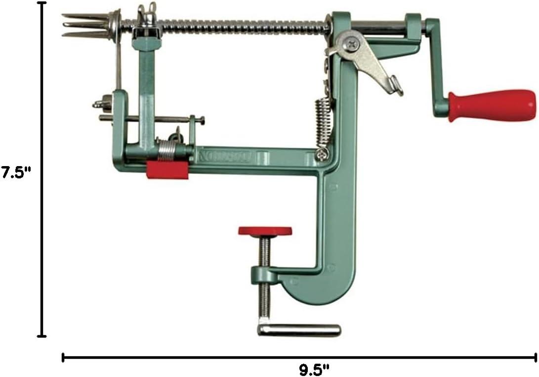 Norpro Green Cast Aluminum Apple Peeler Corer Slicer