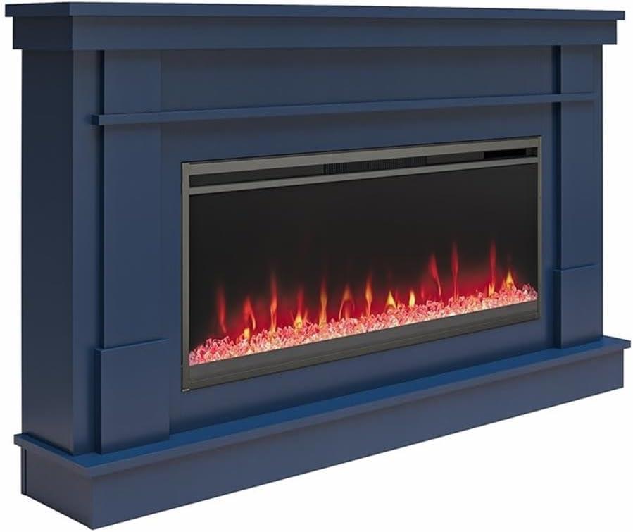 Waverly Wide Mantel with Linear Electric Fireplace