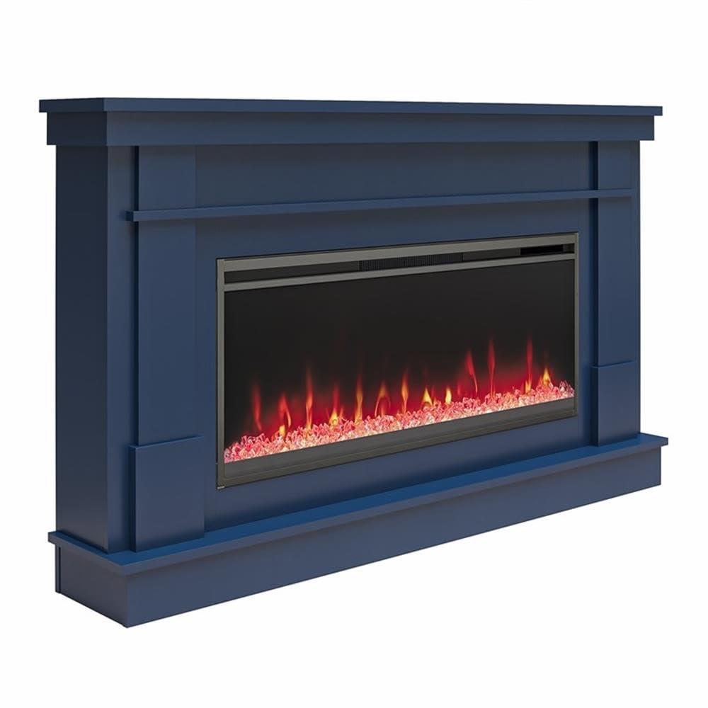 Waverly Wide Mantel with Linear Electric Fireplace