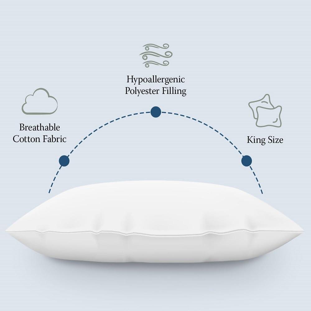 Medium Polyfill Pillows 4 Pack