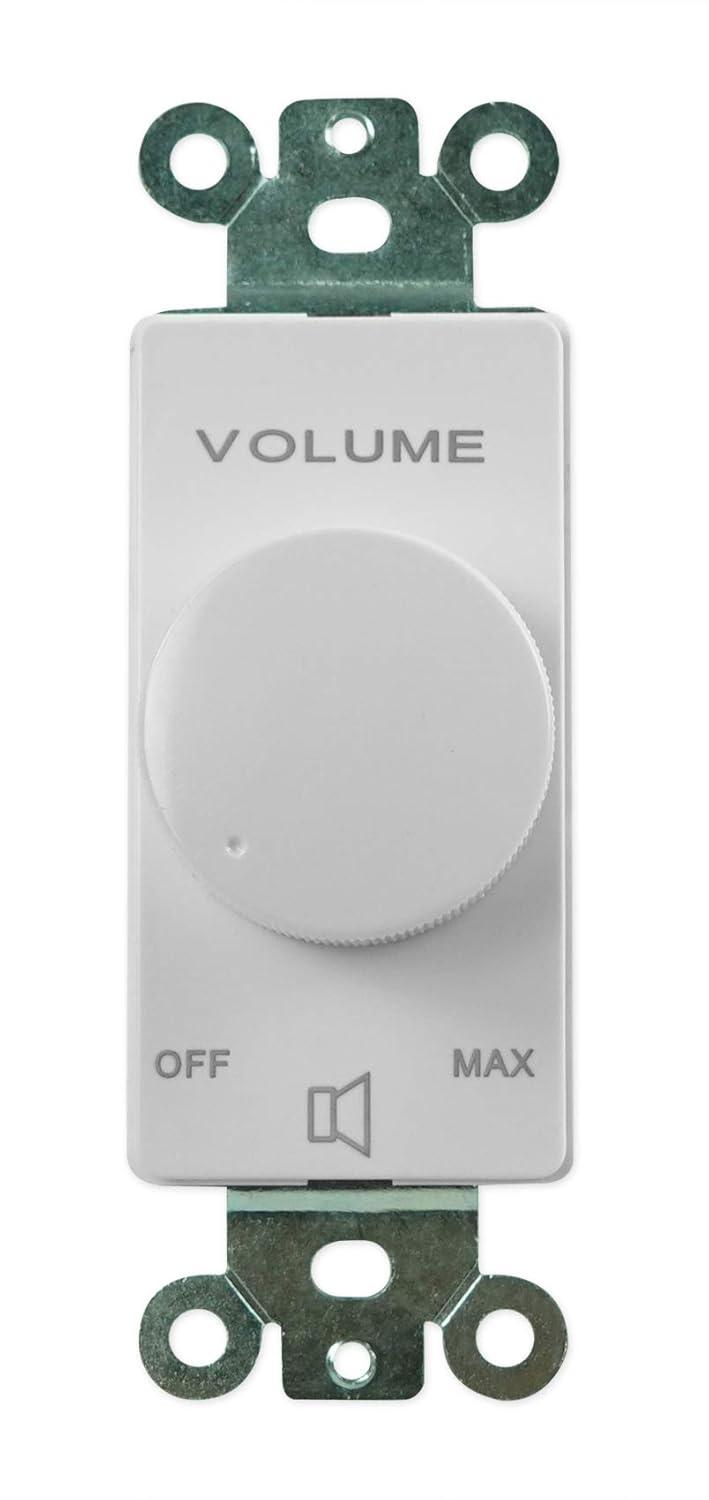 Rockville VOL7035 Caja Controladora de Zona de Control de Volumen de Pared Blanca 35w 70v 1 Unidad