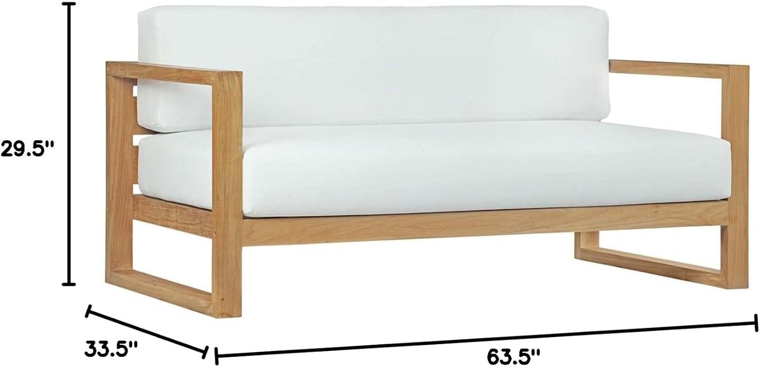 Upland Outdoor Patio Teak Sofa by Modway