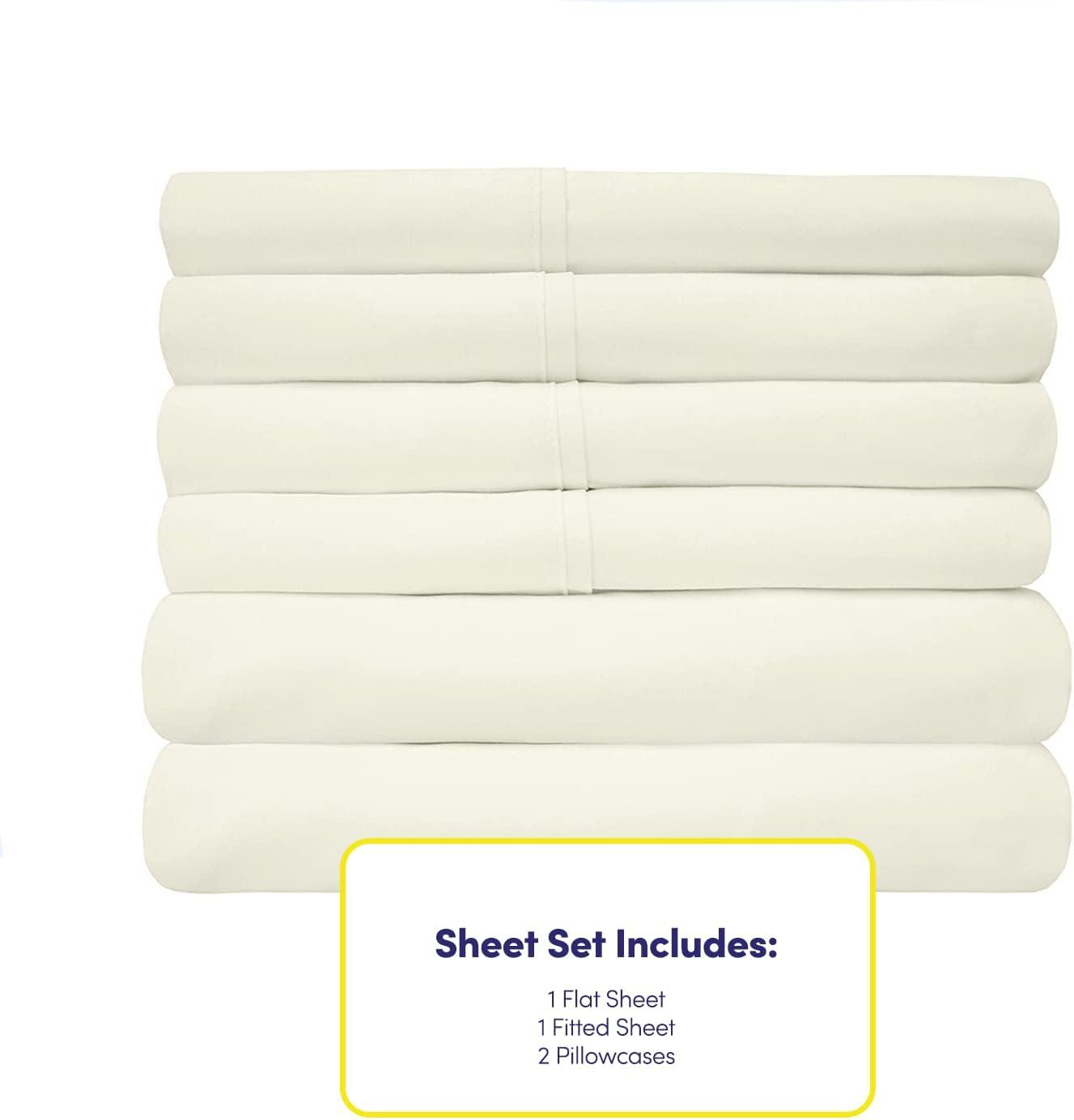 Sweet Home Collection Luxurious Soft Microfiber Sheet Set with Bonus Pillowcases