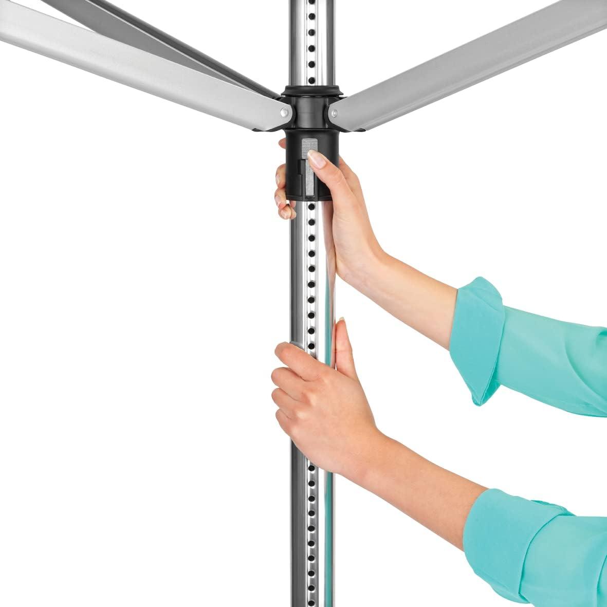 Brabantia Brabantia Lift-O-Matic Outdoor Clothesline (164 Feet), with Metal Ground Spike and Protective Cover
