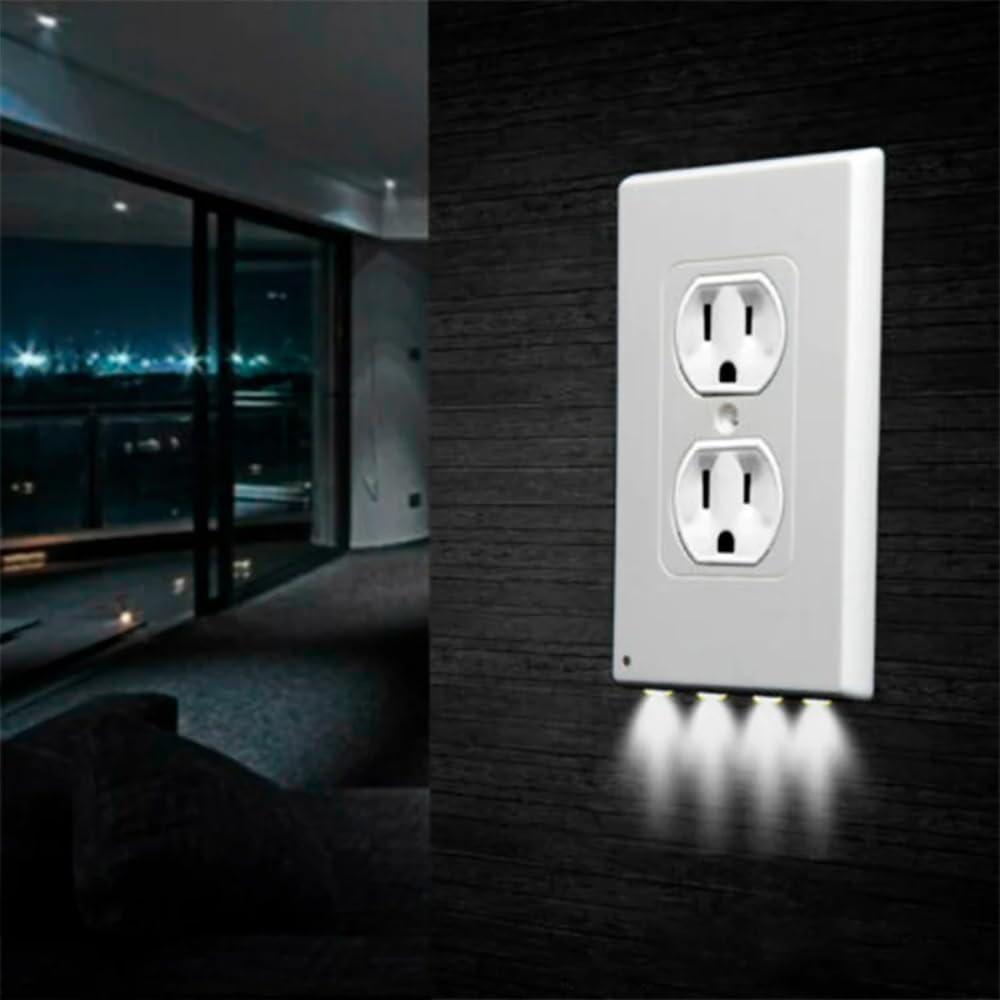 Outlet Cover Duplex Wall Plate LED Night Light