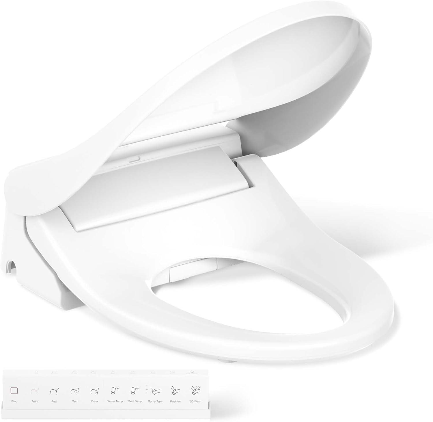 PureWash® E880 Elongated Bidet Toilet Seat with Remote Control