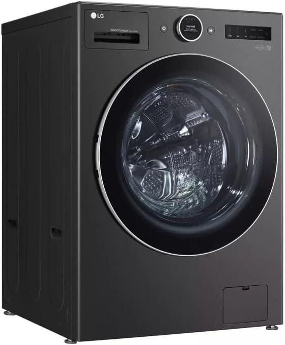 Black Steel 5.0 cu. ft. Ventless Washer/Dryer Combo with Inverter HeatPump