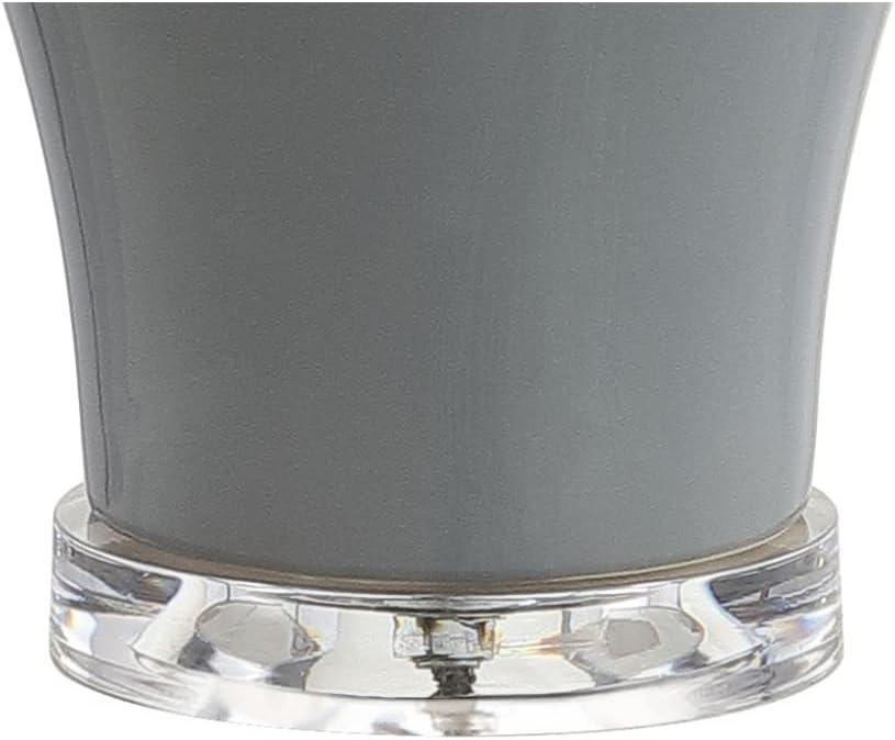 JONATHAN Y JYL4020A-SET2 Winnie 27" Ceramic Urn LED Table Lamp, Contemporary, Transitional for living room, dinning room, bedroom, office Bulb Included, Grey (Set of 2)