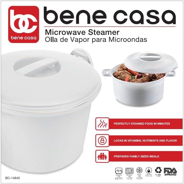 Bene Casa White Plastic Steamer 12 cups