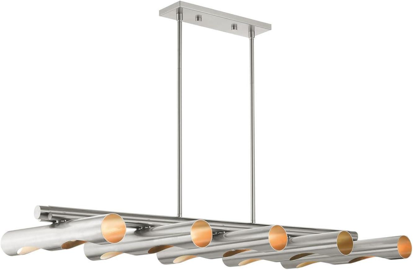 Livex Lighting Novato 10 - Light Chandelier in  Brushed Nickel