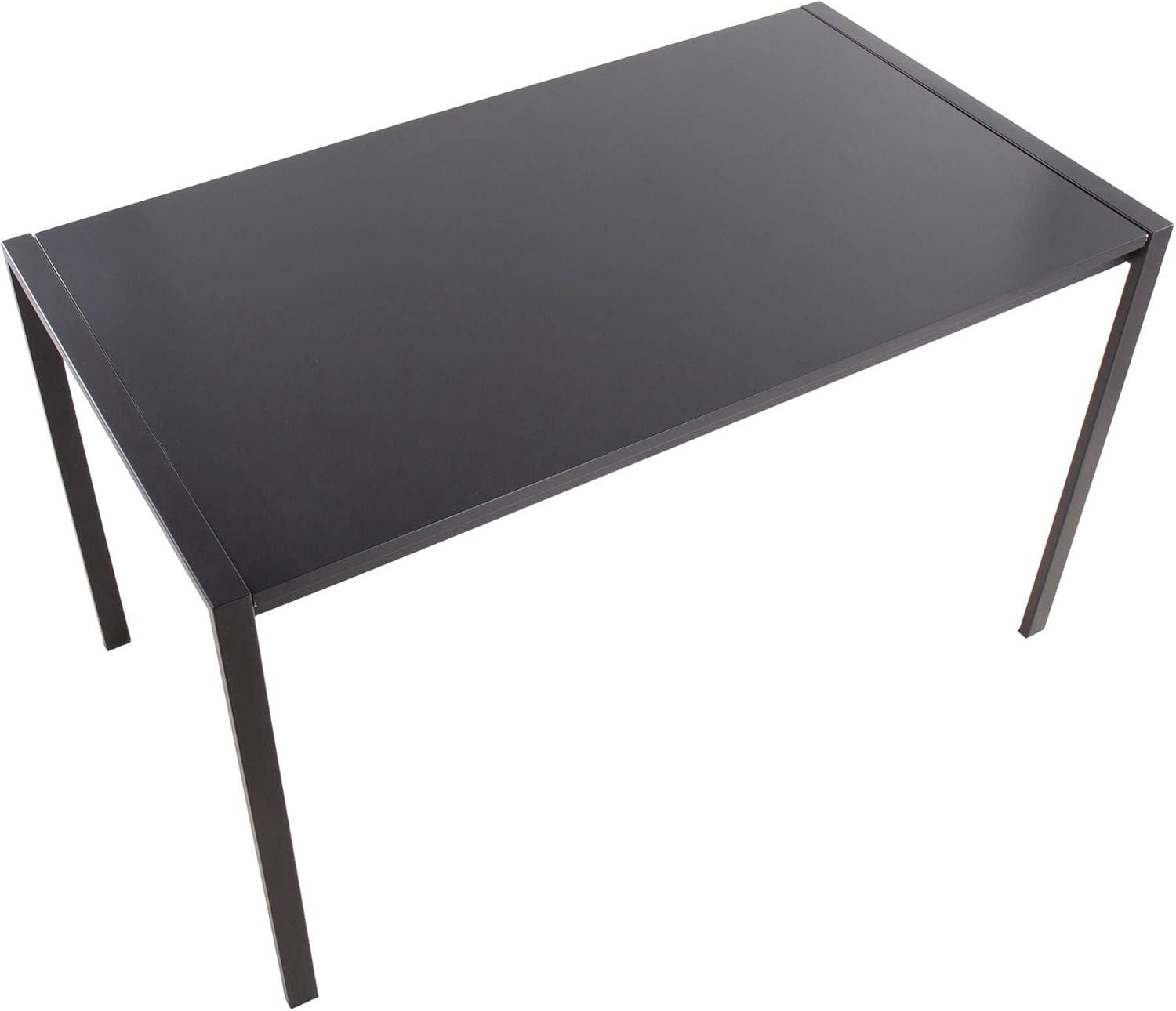 LumiSource Black Metal, Black Wood Fuji Dinette Table