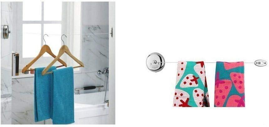Silver Stainless Steel Retractable Indoor/Outdoor Clothes Line