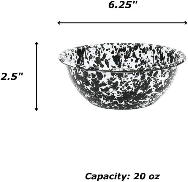 Crow Canyon Home Crow Canyon Enamelware Vintage 20 oz Cereal Bowls (Set of 4)