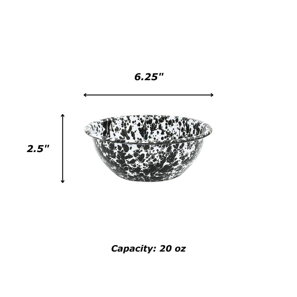 Crow Canyon Home Crow Canyon Enamelware Vintage 20 oz Cereal Bowls (Set of 4)