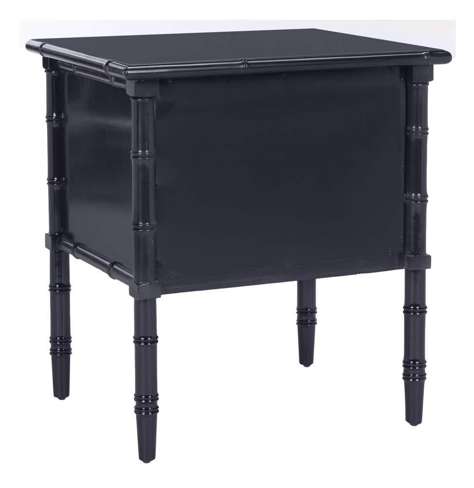 Comfort Pointe Ellison Nightstand Midnight Blue: Coastal Style, 2 Drawers, MDF & Poplar Frame, 25"H x 23"W