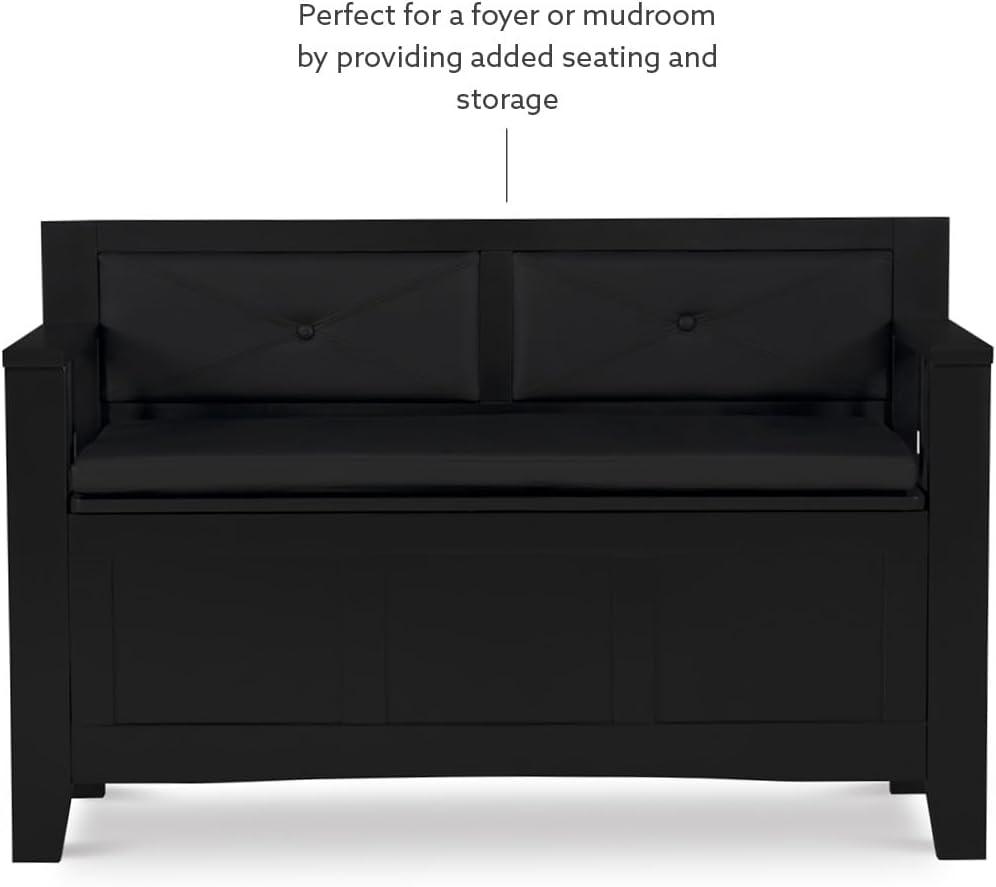 Vinyl Upholstered Storage Bench