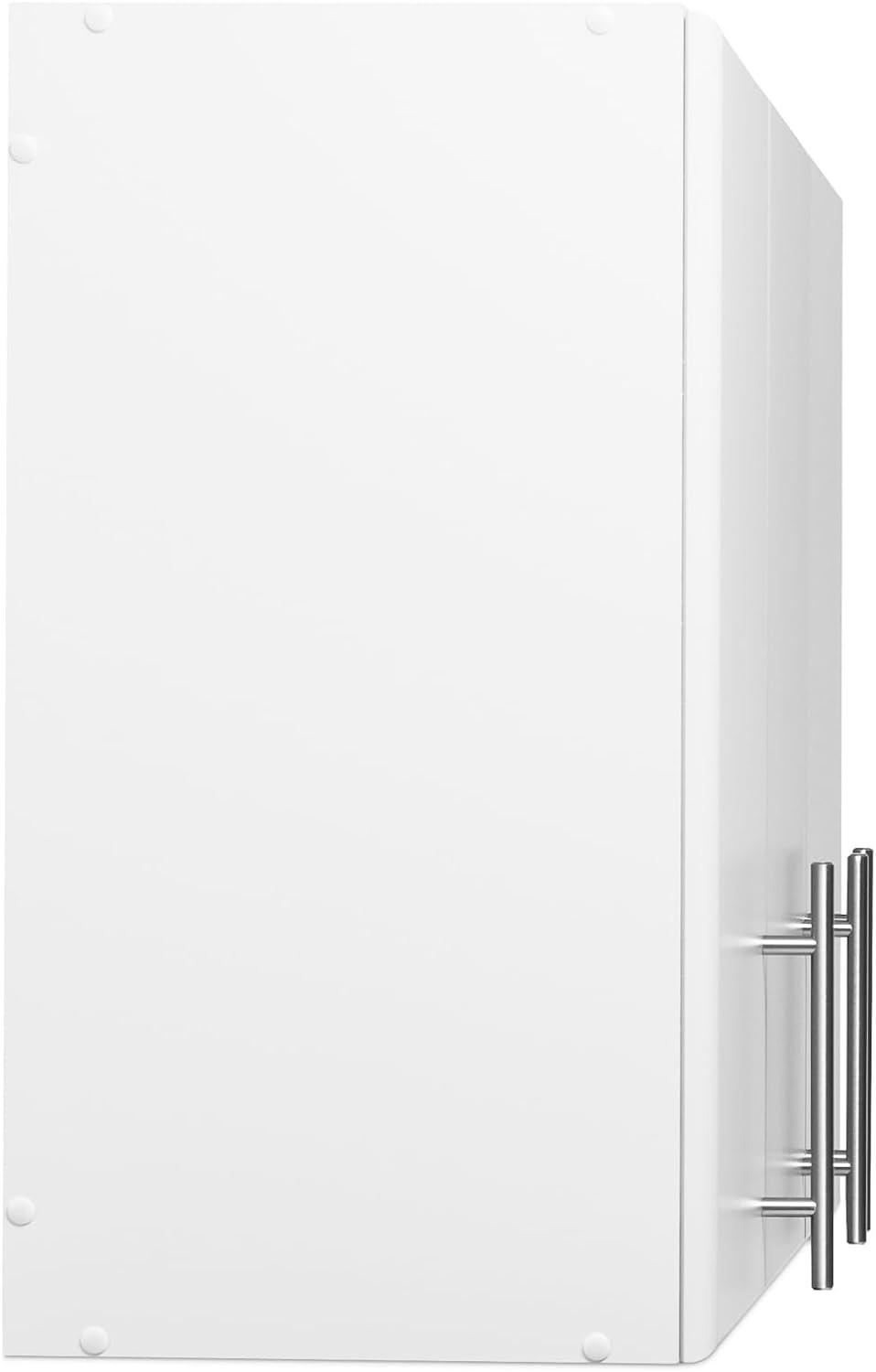 Elite 59'' White 3-Door Adjustable Shelf Bathroom Wall Cabinet