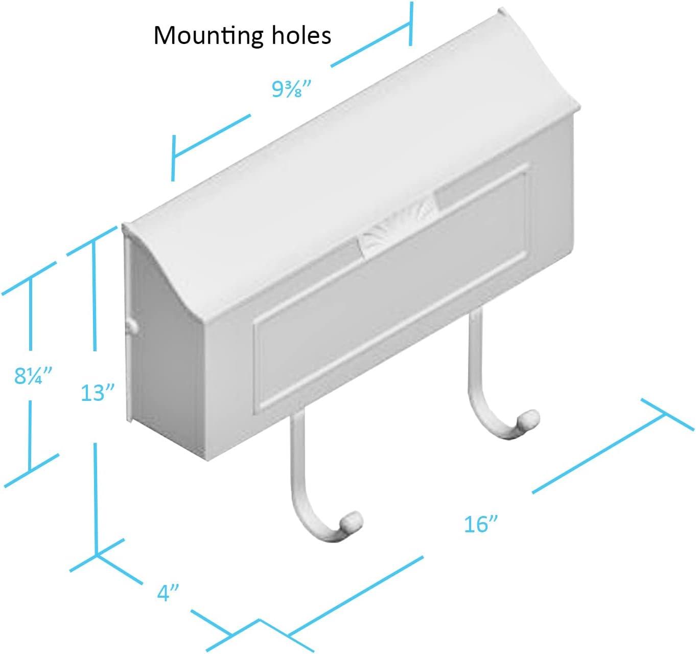 PRO-DF Cast Aluminum Wall Mounted Mailbox