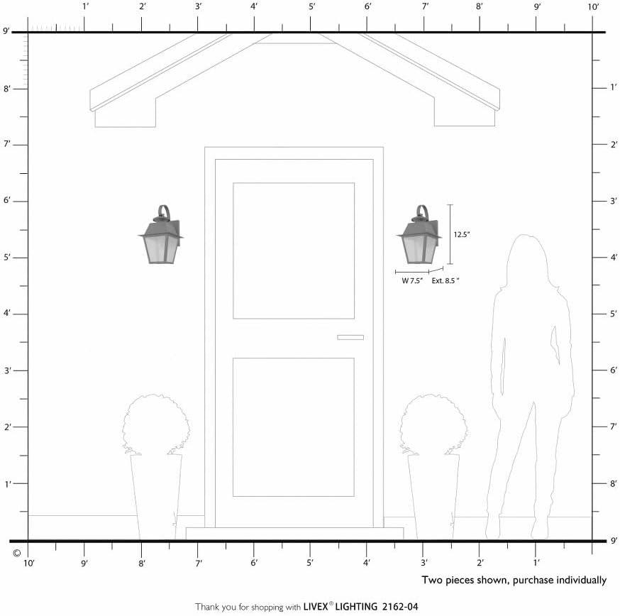 Livex Lighting Mansfield 1 - Light Wall Light in  Charcoal