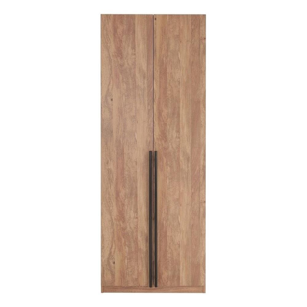 Manhattan Comfort Lee 2 Door and 4 Shelf Wardrobe Closet: Wood Laminate, Metal Hardware, Modern Style