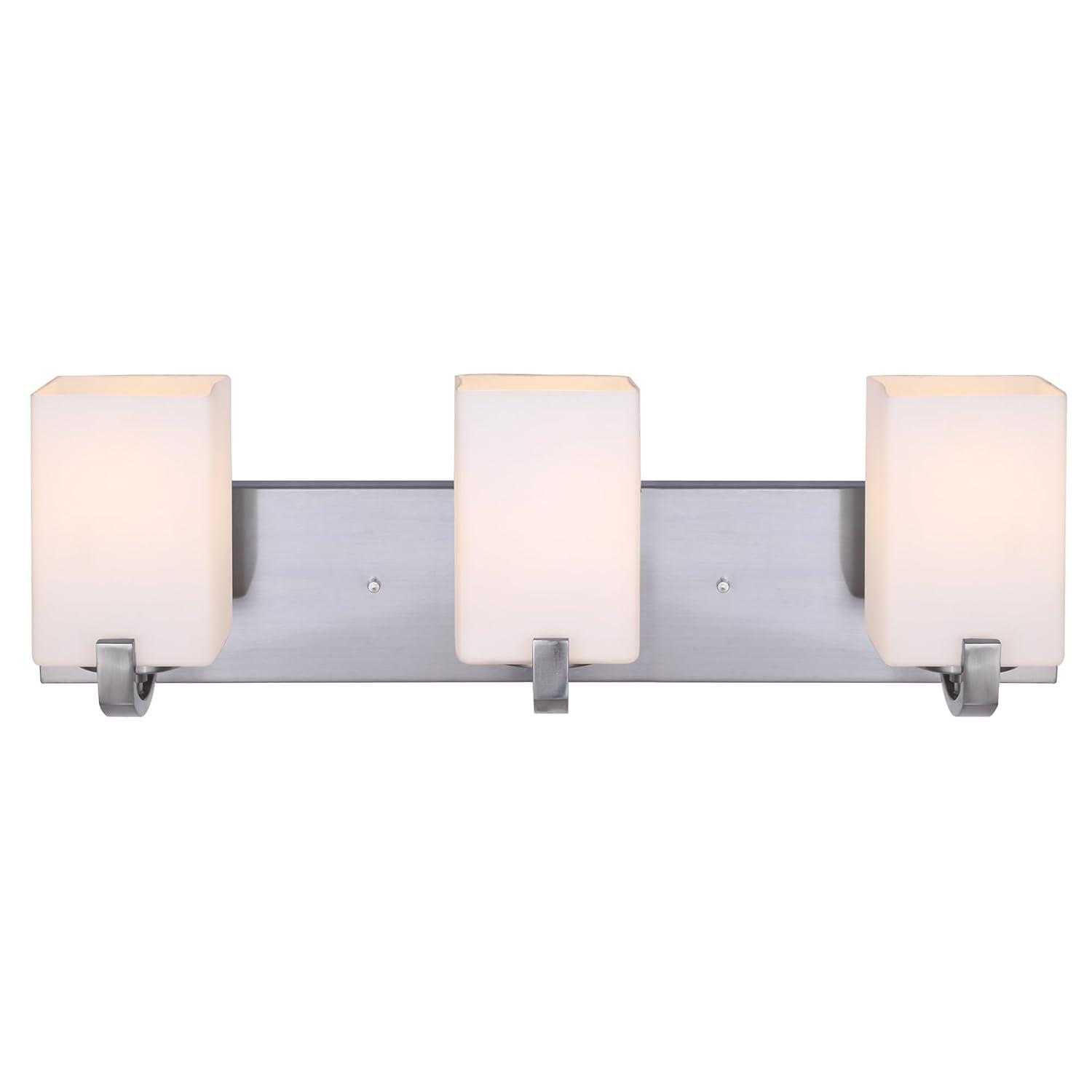 Palmer 3-Light Brushed Nickel Bath Light