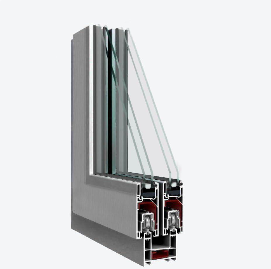 VDomDoors 8166 80'' Double Pane Patio Doors