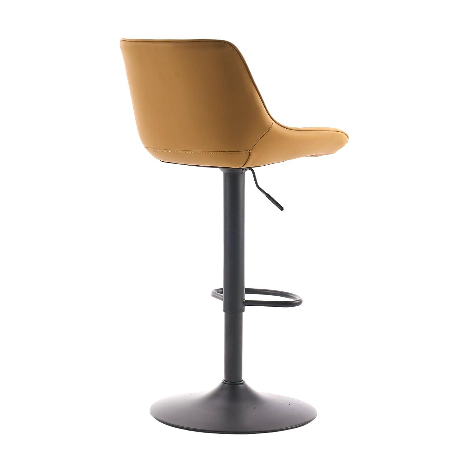 walsunny Swivel Upholstered Adjustable Height Counter Stool with Metal Frame (Set of 2)