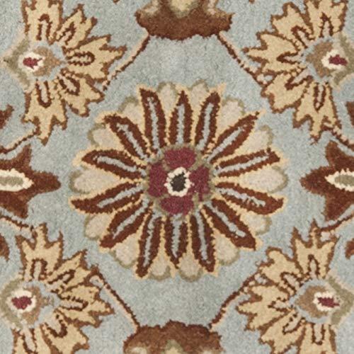 Heritage HG822 Hand Tufted Area Rug - Blue/Beige - 6' Round - Safavieh.
