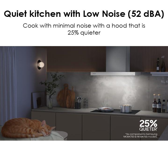 Samsung 30" Bespoke Smart Wall Mount Hood NK30CB600WCGAA