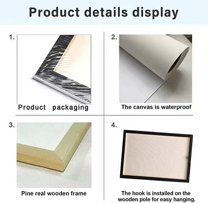 Farmhouse Highland Cow Decor Wall Art Farm Cow Inspirational Quotes God Says You are Pictures Wall Decor Canvas Painting Prints Artwork Decorations Framed for Bathroom Bedroom Kitchen 12"x16"