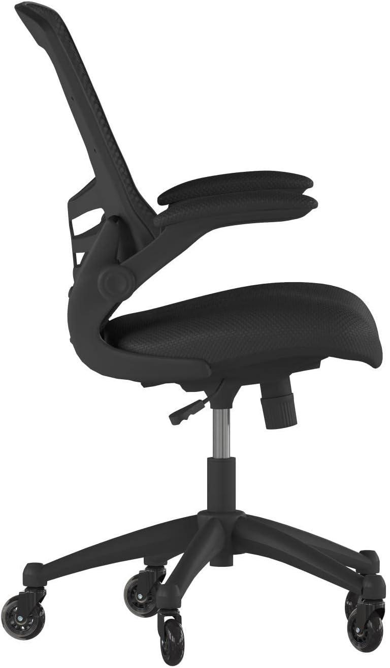 Flash Furniture Regent Park Ergonomic Swivel Task Chair with Roller Wheels & Flip Up Arms