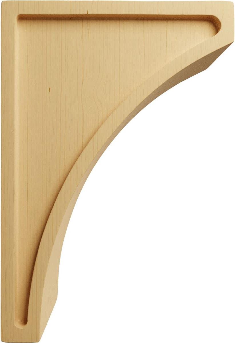 Ekena Millwork 3"W x 5 1/2"D x 8"H Medium Lawson Wood Corbel, Alder