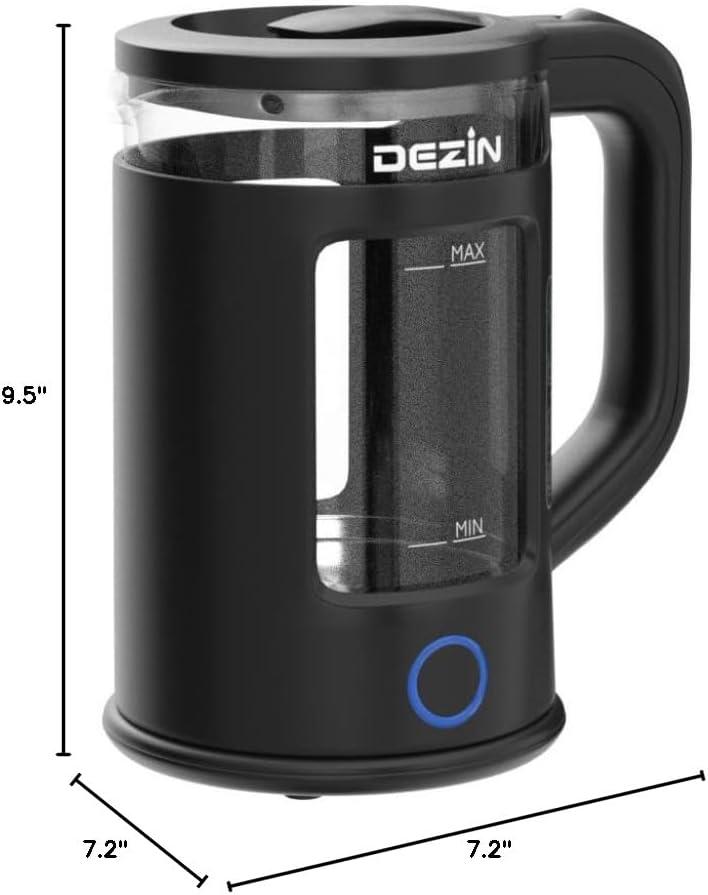 Dezin Electric Kettle with Keep Warm Function, BPA Free Window-Glass Double Wall Design Electric Tea Kettle, Bicolor LED, 1.5L Hot Water Kettle with Auto Shut-Off and Boil Dry Protection Tech