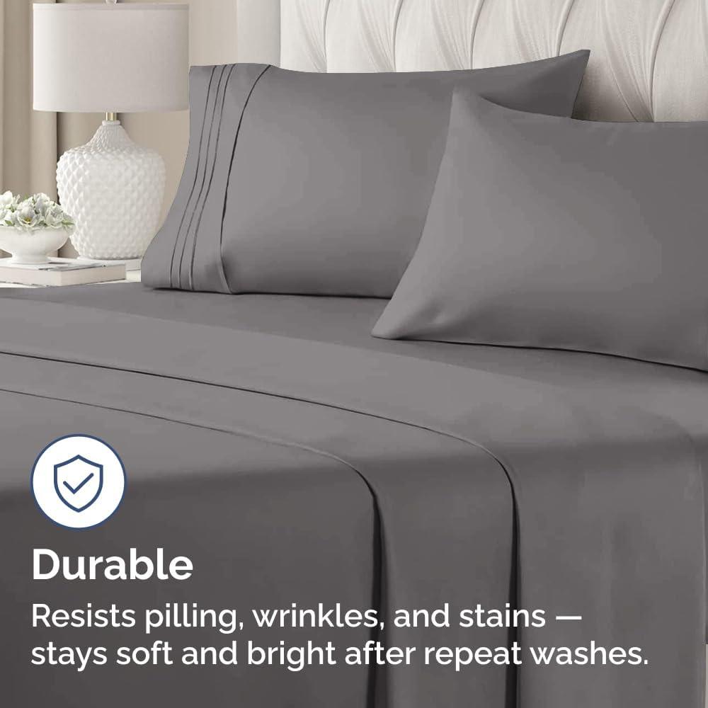 CGK Linens Soft Double Brushed Soft & Cooling Pillowcase - Set of 4