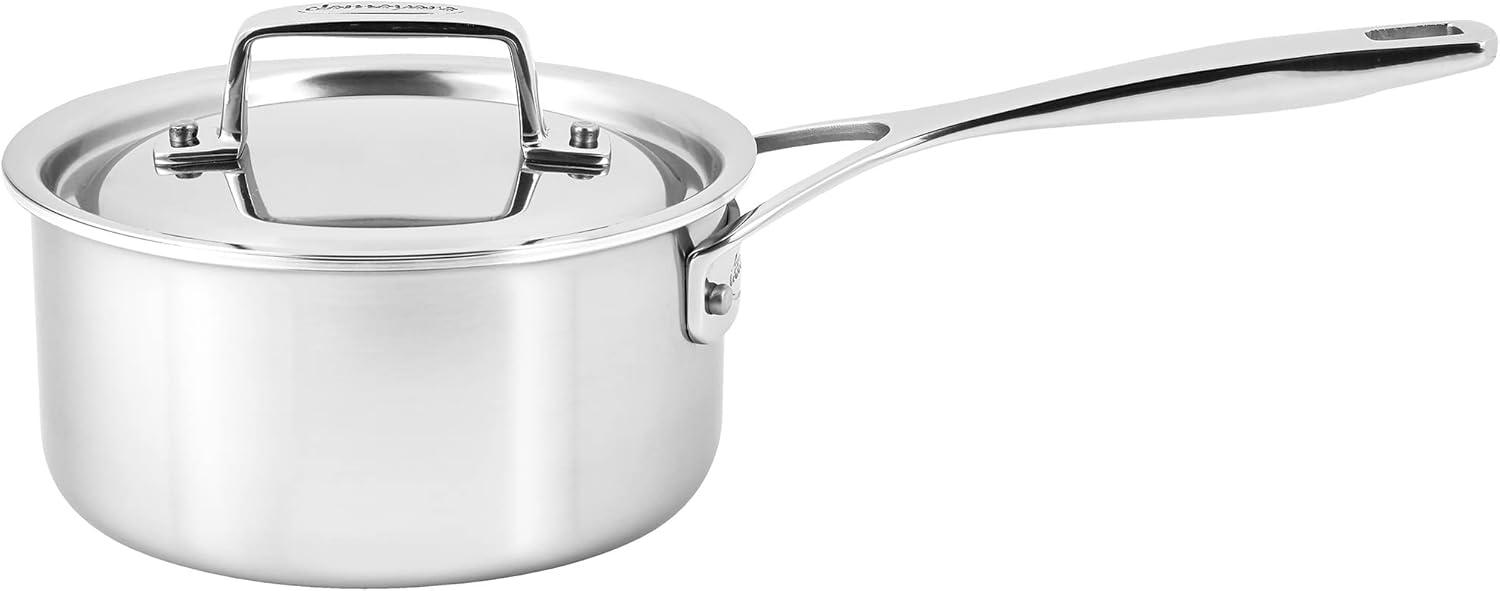 Demeyere Essential 5-ply Stainless Steel Saucepan with Lid