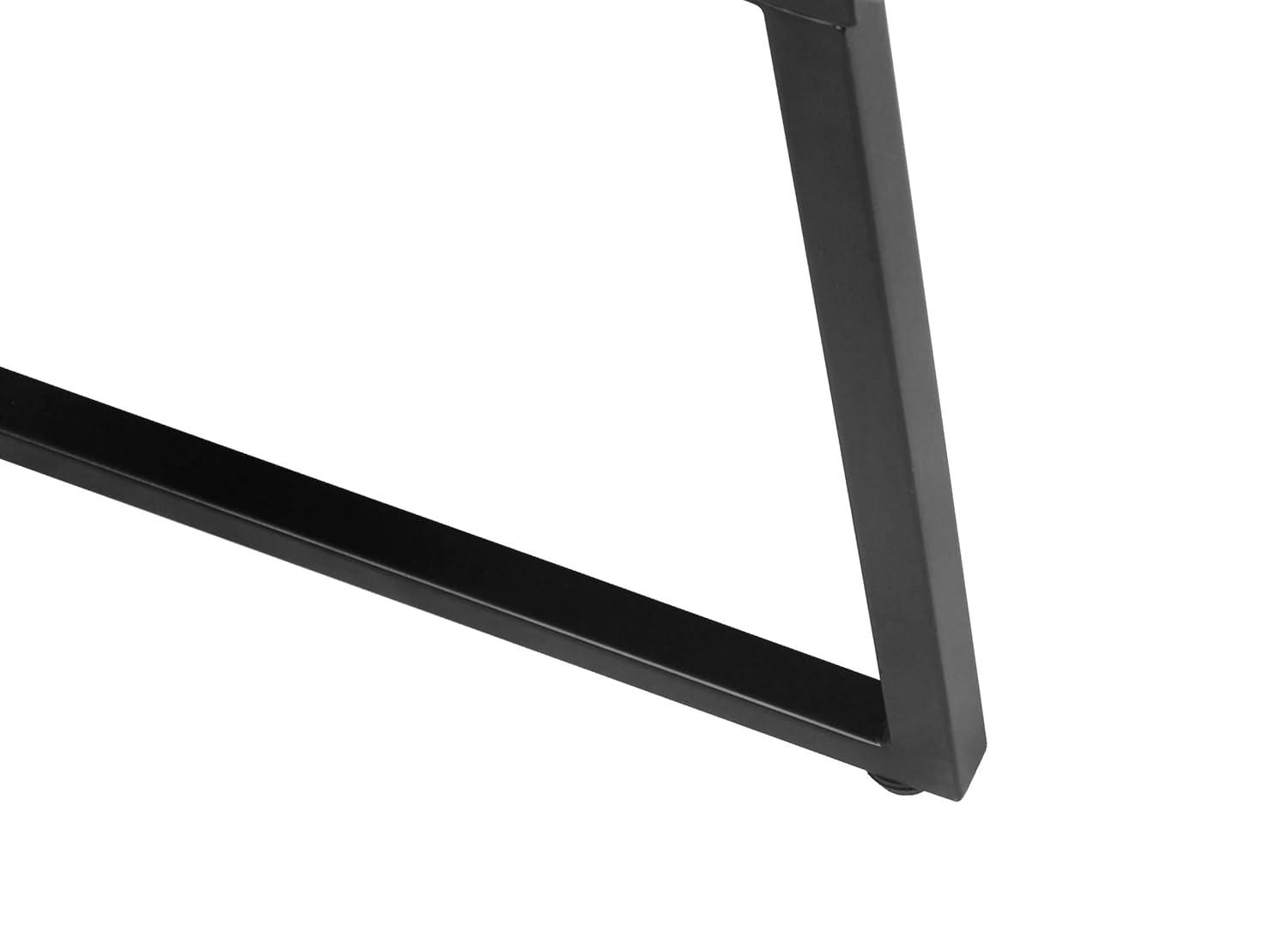 Channeled Metal Dining Chair: HomePop Modern Espresso Legs, Polyester Upholstery, 250lb Capacity