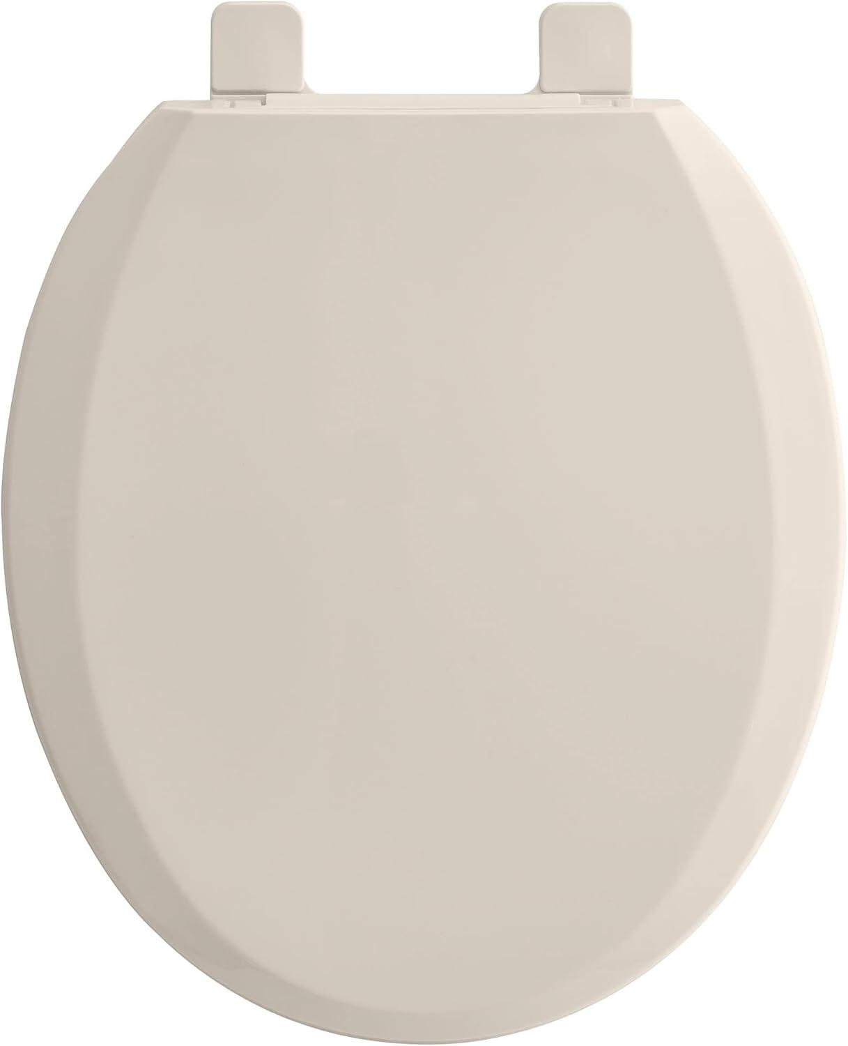 Linen Round Slow-Close Toilet Seat with EverClean Surface