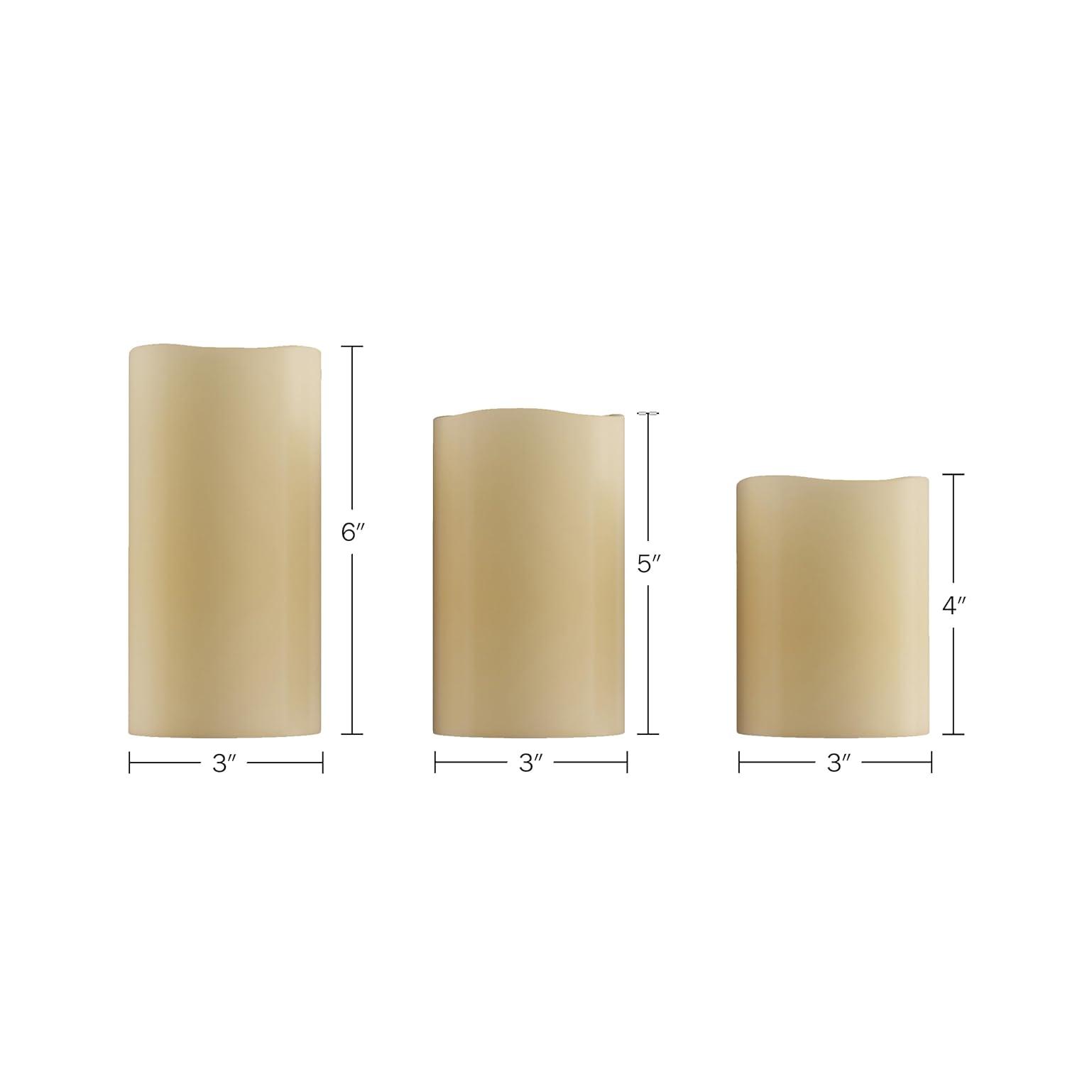 Flameless LED Candles – 6-Piece Remote Controlled Flameless Candle Set for Home, Wedding, Bridal Shower, and Christmas decor by Lavish Home