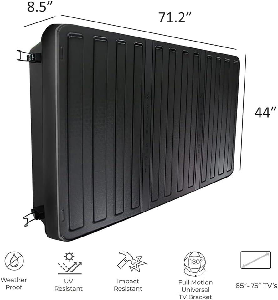Storm Shell Storm Shell Black OUTDOOR TV ENCLOSURE