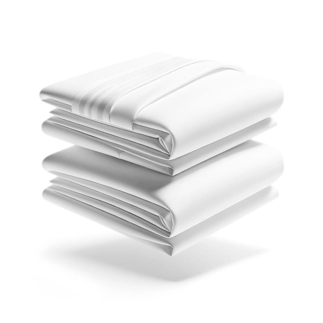 Mezzati Luxury 1800 Prestige Soft and Comfortable Collection Bed Sheets Set Twin Striped Gray