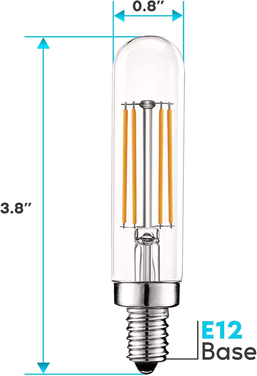 40 Watt Equivalent T6.5 E12/Candelabra Dimmable 2700K LED Bulb